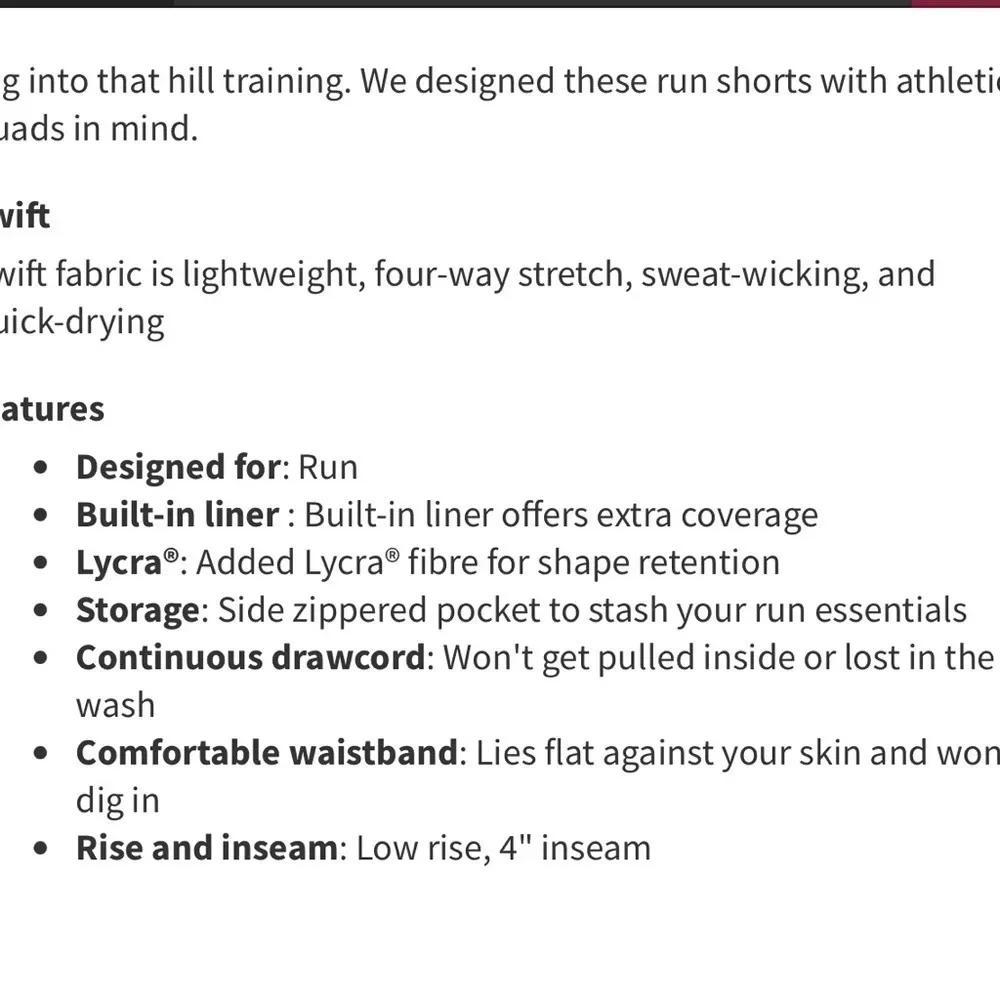Lululemon Tracker Short 4